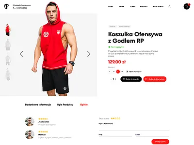 Ofensywa Product ecommerce web design wordpress