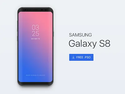[Free PSD] Samsung Galaxy s8 Mockup android device free freebie interface mobile mockup photoshop psd s8 samsung template