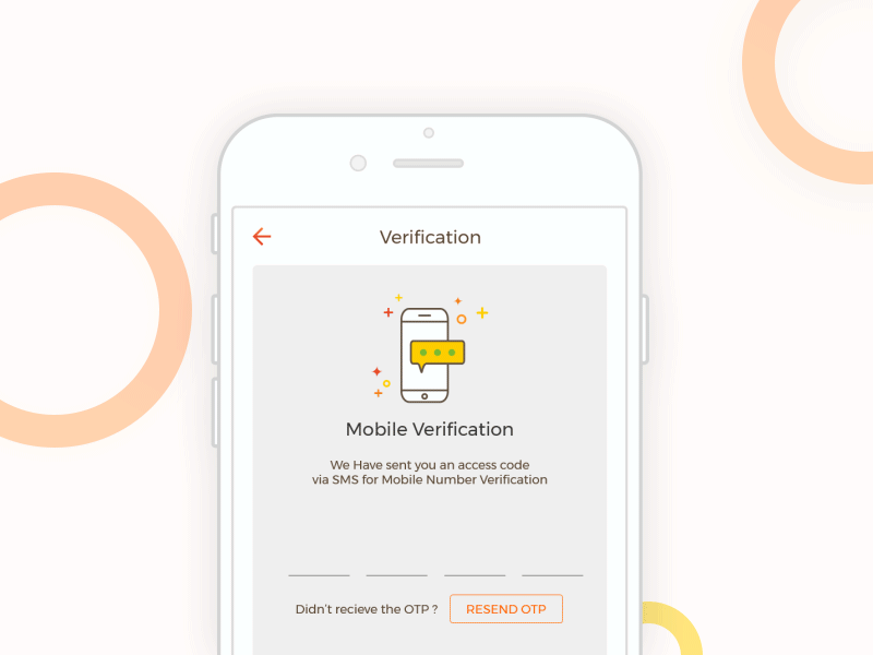 Mobile Insurance App - OTP after effects animation app clean design illustration insurance interaction mobile motion ui ux