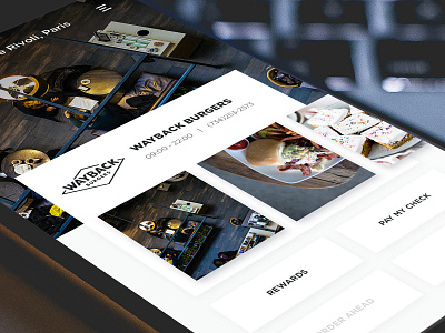 High Class Restaurant Rewards App app check class clean iphone mobile restaurant rewards template