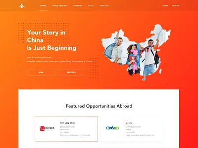 CareerChina web design china design foreigner teacher web