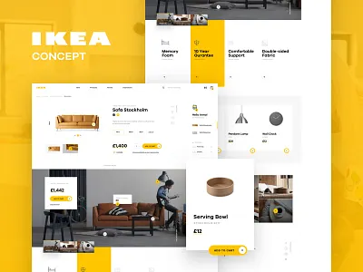IKEA online experience redesigned – concept bot e commerce furniture ikea interior landing product redesign shop