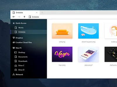 Windows Explorer Redesign blur explorer fluent design microsoft minimal simple