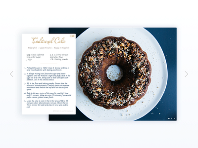 Recipe Card card daily food list recipe scala shadow slider slideshow ui
