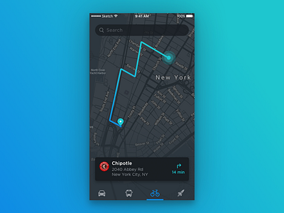 Daily UI #004 concept dailyui ios iphone map mobile travel ui