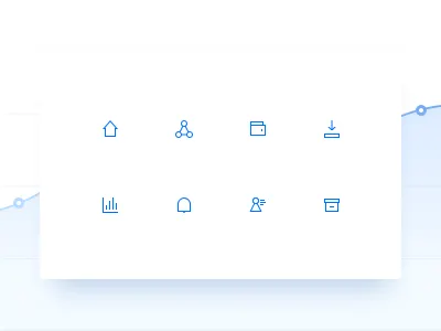 Finance Icons archive contact download finance home icon icons notifications set stock transactions wallet