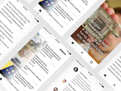 Practice: News app headline interaction news reading science