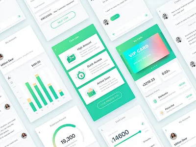 Finance Application app card data finance interface ui ux