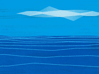 Iceburg branding illustration water
