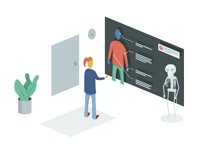 Trellis is Proactive illustration notification plant screen skeleton trellis