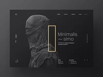 Minimalissimo 2 landing minimal ui web webdesign webpage website