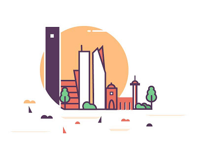 Illustration abu dhabi color icon illustration sketch sunset water color water fish