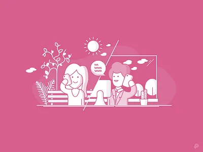 Phone talk illustration lineart lines phone talk