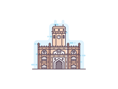 Surat architecture building city diamond city gujarat heritage icon illustration india landmark smc surat