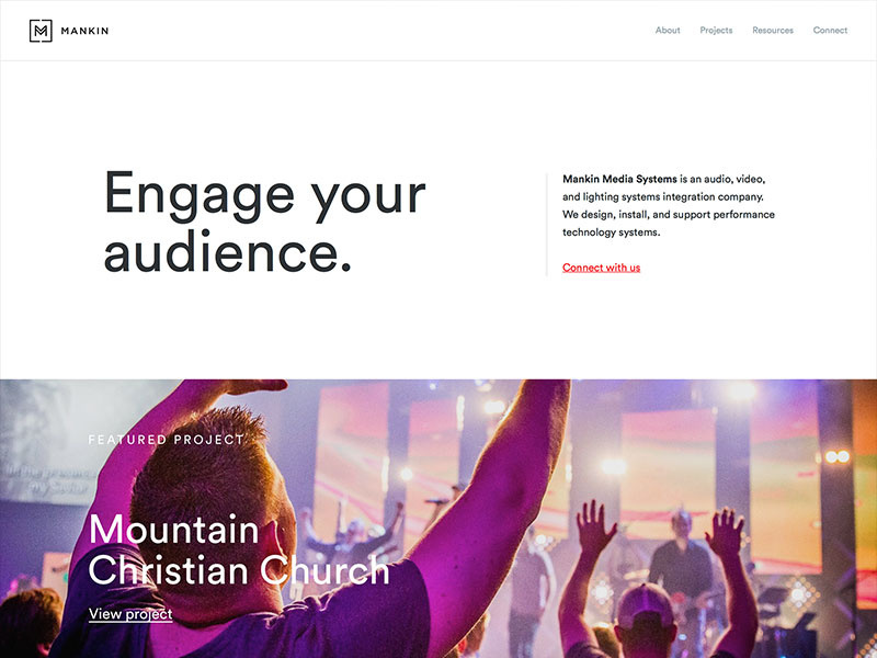 Example of Mankin Homepage