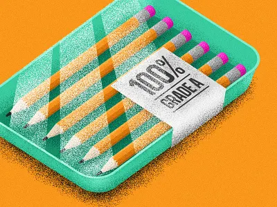 Grade A Creative color flat food illustration meat pencils taco bell texture vector