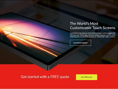 Digitaltouch Landing Page landing page photoshop web design