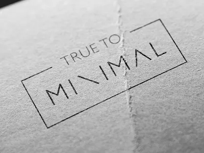 True To Minimal black and white bw geometry line logo logotype m minimal minimalistic monochrome shape simple