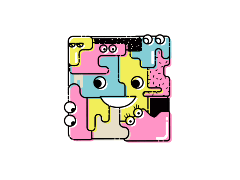 Hello Dribbble animation design gameboy illustration logo motion neon