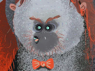 ORANGUTAN MADE WITH CARE character happy illustration madewithcare orangutan party red