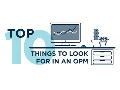 Top 10 Title Illustration cactus countdown desk illustration imac office office plant