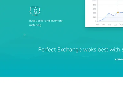 Auction & Trading Platform landing page auctions big screenshots features graph green icons landing page platform trading web app web application