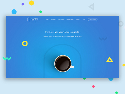 Hublot Web Agency design landing landing page ui user interface web web agency web design