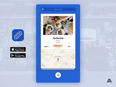 Lunchrrrrr - Great lunch is just a swipe away app app icon app store cards food lunch play store swipe tinder ui