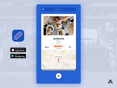 Lunchrrrrr - Great lunch is just a swipe away app app icon app store cards food lunch play store swipe tinder ui