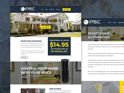 Inner Parish Security Corp Website branding graphic design identity ui ux web design website