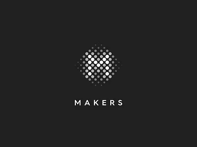 Makers branding concept generative identity logo m