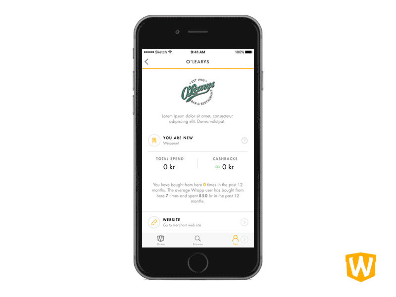 Wrapp Retailer ios merchant profile restaurant retailer store wrapp
