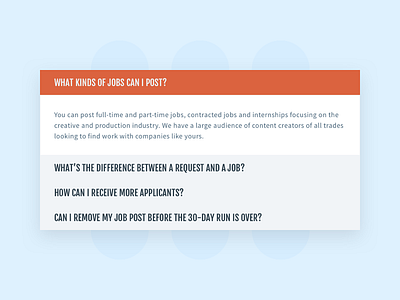 FAQ Accordion accordion cyber faq fjalla one sketch source sans pro typography ux website