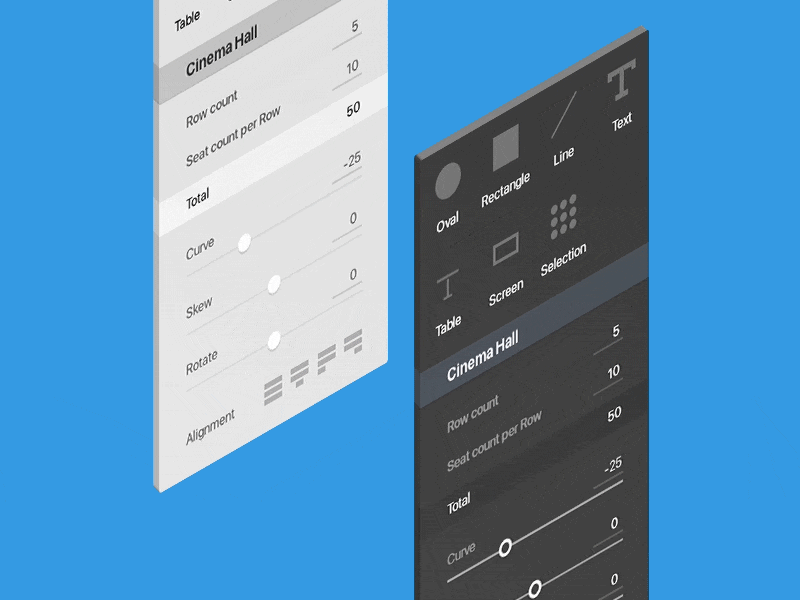 Settings construction setting ticket ui web