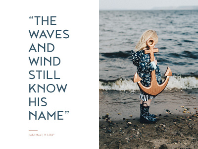 Anchor | Program Spread anchor copper design foil layout lyrics nautical navy ocean print program typography
