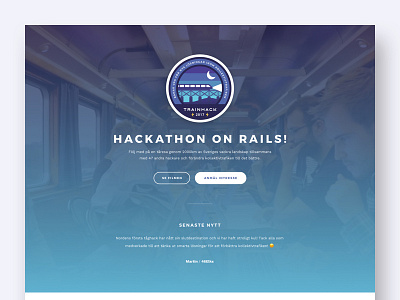 New Trainhack website clean design gradient hackathon train trainhack ui design user interface design web web design website website design