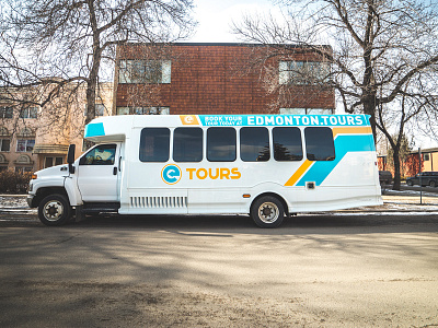 E Tours Bus Wrap brand colateral vinyl