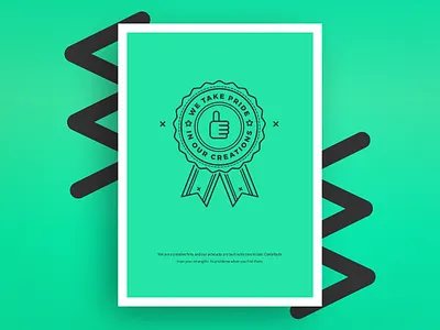 Core Values – Pride arrow badge communication company values culture icon illustration line art poster teal tree vector