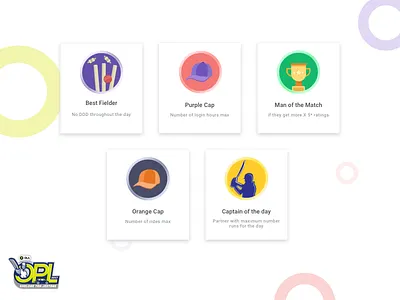 Ola Partner League cap cricket icon illustration ipl minimal olacabs partner trophy ui ux wicket