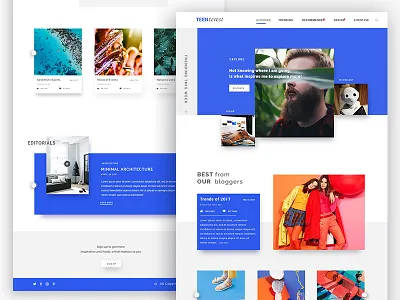 Blogs Landing Page articles blog card editorial explore landing page minimal ui ux webdesign whitespace
