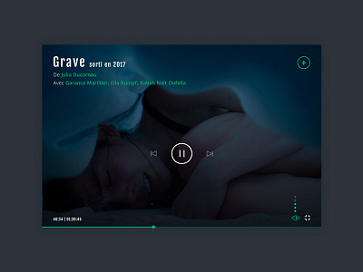 Daily UI #057 - Video Player daily ui media player movie play ui video interface video player visual interface webdesign