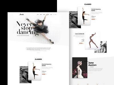 Danlet Academy WordPress theme for Ballet academy art art club art course artist ballet clean dancing classes home model music training