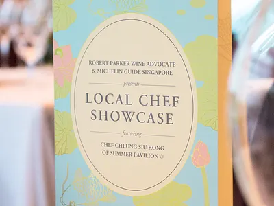 Summer Pavilion Menu chinese design fish foil gold guide lotus menu michelin print restaurant