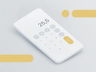 ⚡️ Calculator – UI Challenge calculator challenge clean daily ui ios minimal ui ux
