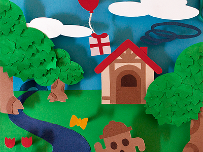 Home 3d animal crossing landscape nintendo paper paper art
