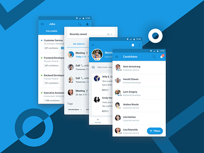 Recruitee Mobile android ats candidate candidates dashboard hiring ios mobile mobile app profile recruitee recruiting