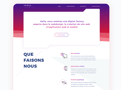 Creative lab - Home agency creative digital digital factory lab landing landing page new ui ux web web site