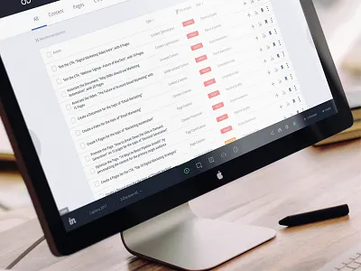 Content Recommendations Inbox & Workflows datatable ui ux workflow