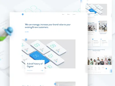 Agency Homepage Design agency clean website creative design minimal website