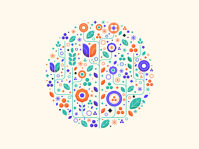 Arrangement color design detail floral flower icon illustration leaf nature print